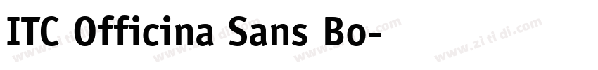 ITC Officina Sans Bo字体转换